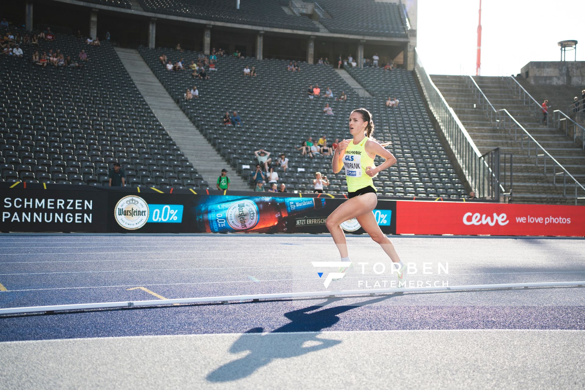 Svenja Pingpank (Hannover Athletics e.V.) waehrend der deutschen Leichtathletik-Meisterschaften im Olympiastadion am 26.06.2022 in Berlin